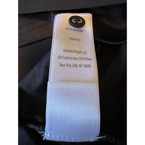 Adrianna Papell Dress 8 Black Crew Neck Shirt Open Back A Line Dress NWT NEW - Picture 16 of 16